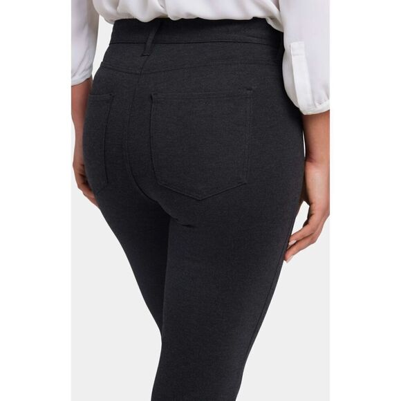 NYDJ Marilyn Straight Sculpt Her Gray Stretch Ponte Knit Cropped Ankle Pants 16 - Picture 5 of 15